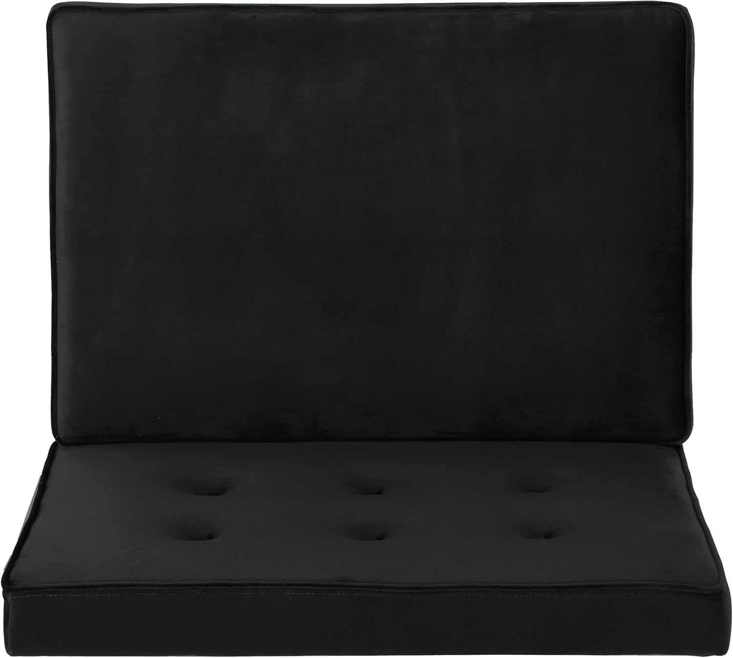 Christopher Knight Home 305659 DuSoleil Glam Modern Velvet Armless Chair, Black, Black