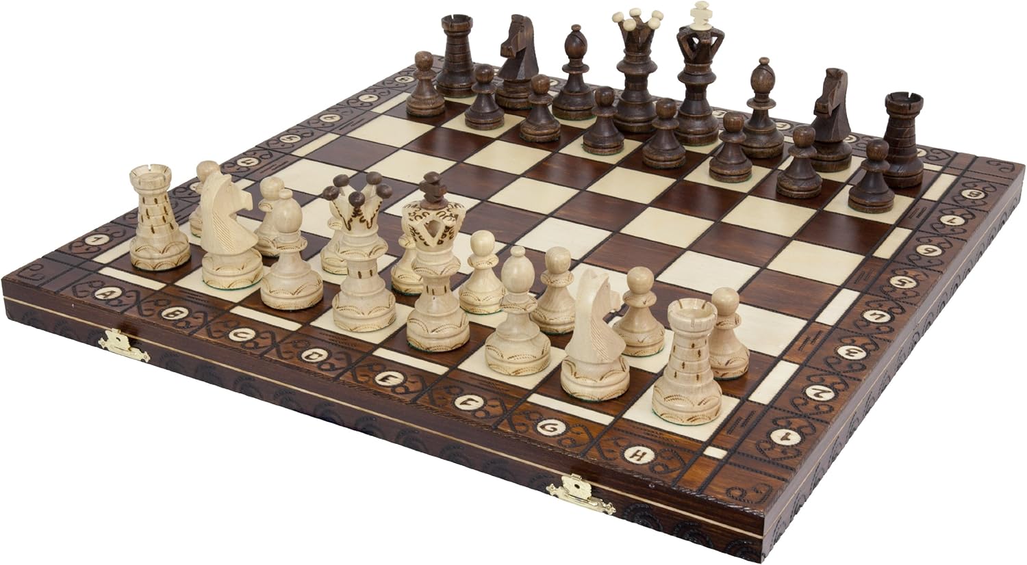 3 in 1 Chess Set - Chess - Checkers Board - Backgammon-15 Inch Chess Board-Game Chess-Play Chess-Chess Set-Chess Playing-Chess Pieces-Pieces of Chess-Board Games-Chess Board Setup for Kids and Adults Pack of 2