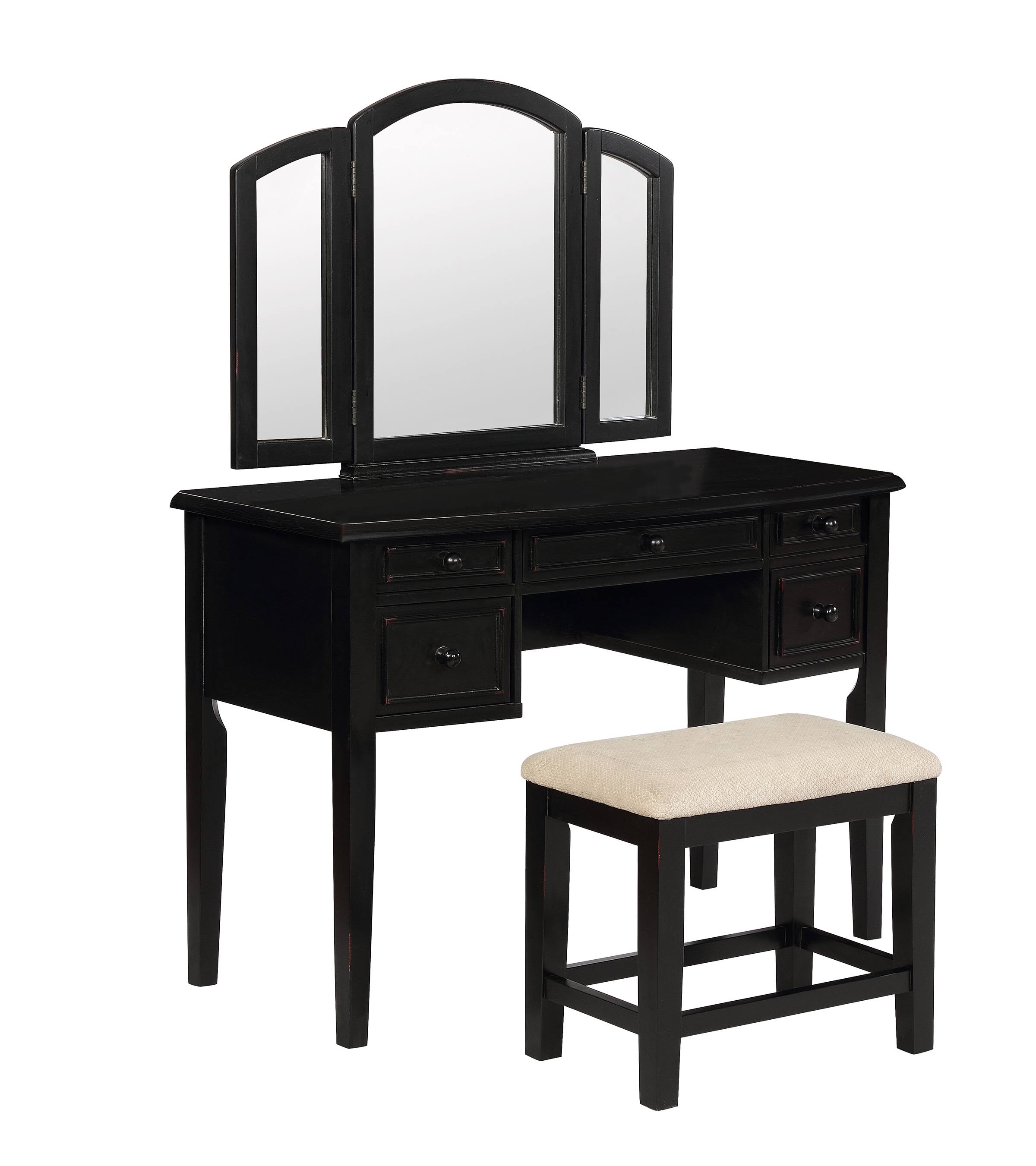 Powell Traditional Vanity Set, Antique Black by Ashley HomeStore