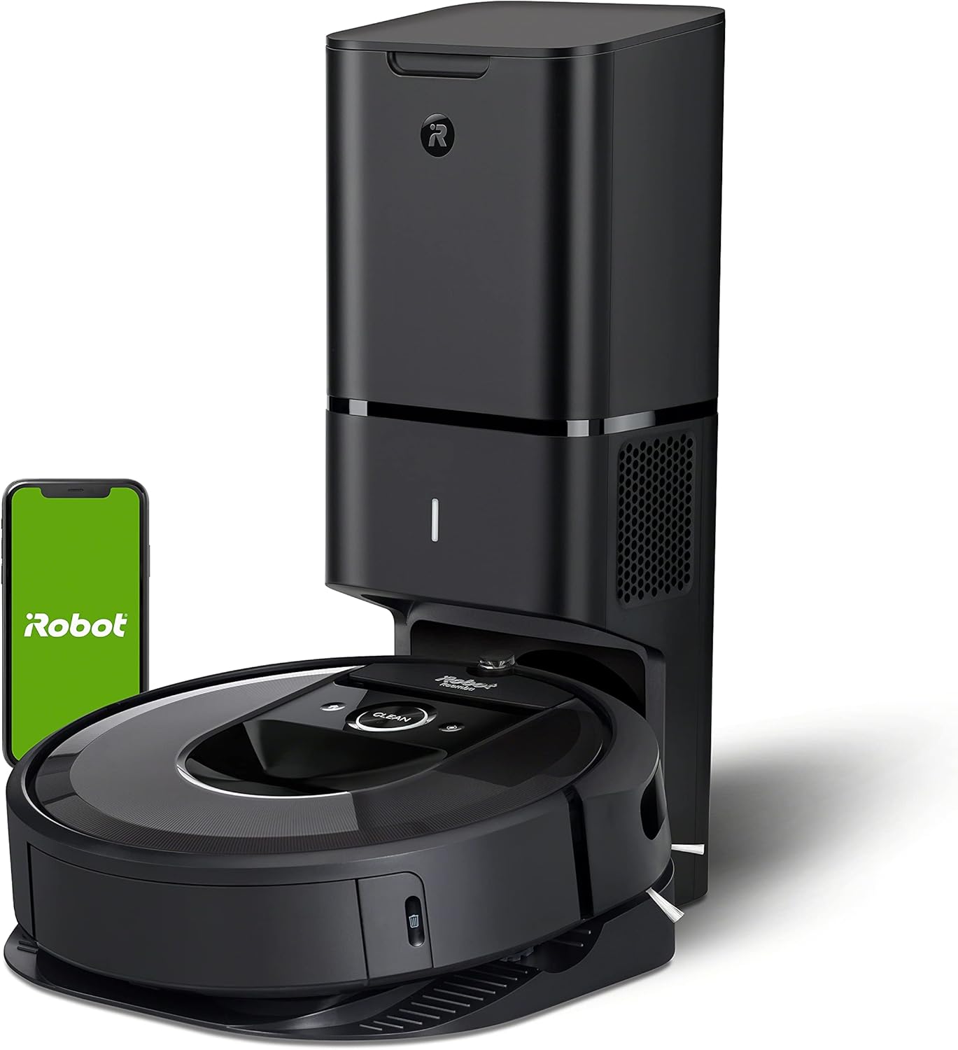 iRobot Roomba j7+ (7550) Self-Emptying Robot Vacuum &ndash; Identifies and avoids obstacles like pet waste & cords, Empties itself for 60 days, Smart Mapping, Works with Alexa, Ideal for Pet Hair, Graphite