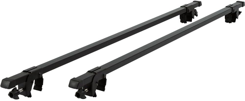 APEX LEGENDS RLB-2301 Universal Side Rail Mounted Steel Roof Crossbars, 46.5 inches, Pack of Two, Fit Raised Side Rails, black