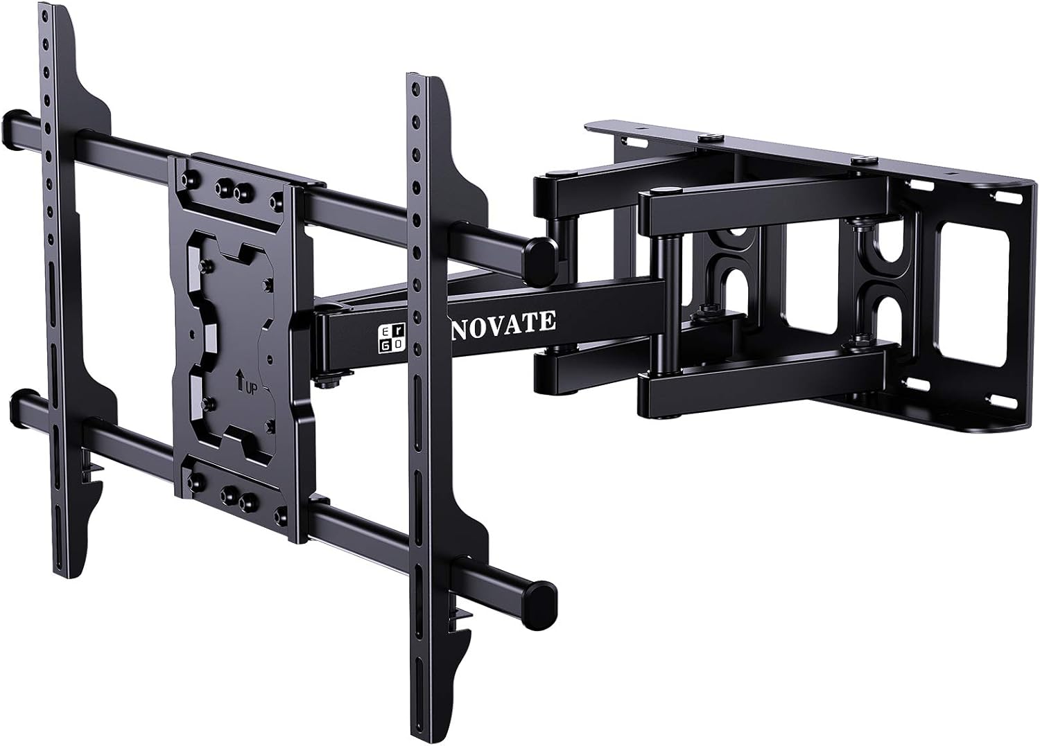 TV Wall Mount Full Motion Bracket Fits 37-70 inch TV with Dual Articulating Arms Swivel Tilt Extension for LED LCD OLED Flat Curved TV Screens up to 132lbs Max VESA 600x400mm by ERGO-INNOVATE Pack of 2