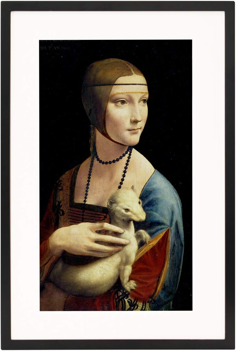 Canvia - Digital Art Canvas & Smart Digital Frame| 11AC WiFi | 16GB| 27x18in Frame| Adv Full-HD Display| Powered by ArtSense|Free 2500 Artworks (Wood)