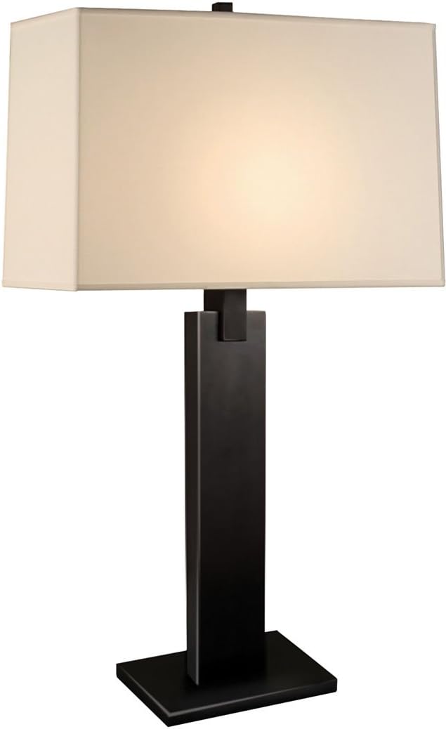 Sonneman 3305.51, Monolith Tall 3 Way Table Lamp, 1 Light, 18 Total Watts, Black Brass