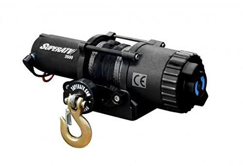 SuperATV.com SuperATV 3500 lb. Black Ops ATV/UTV Winch with 50 ft. Synthetic Rope - Wireless