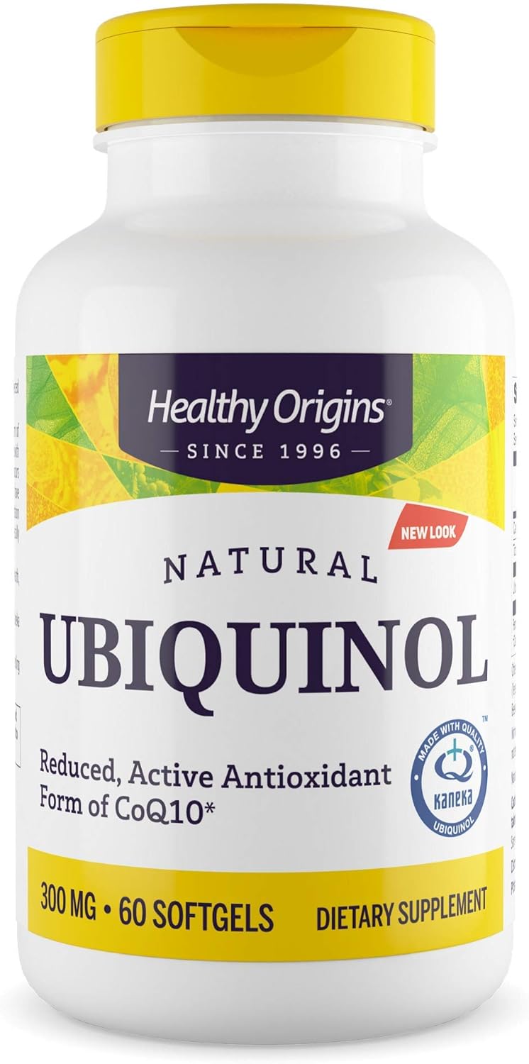 Healthy Orgins Ubiquinol Softgels, 300 mg, 60 Count Pack of 2