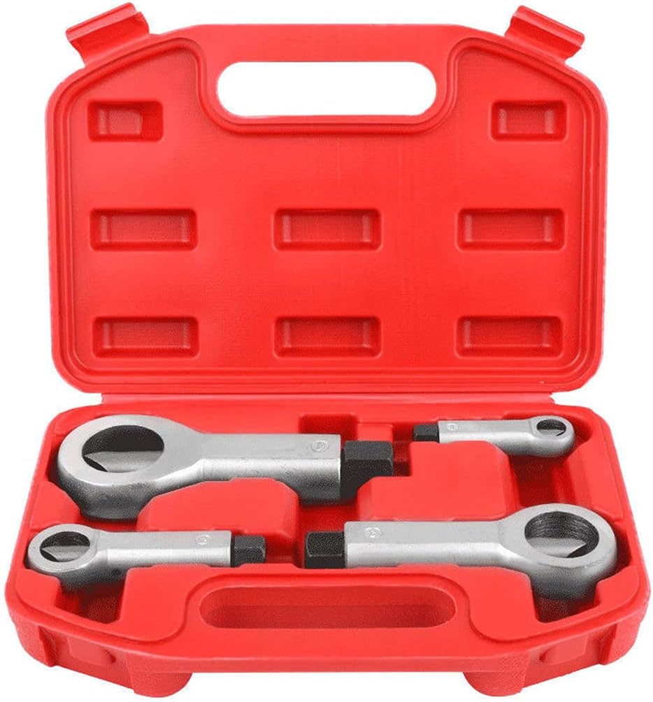 Metal Nut Splitter Cracker, 4 PCS Breaker Maual Pressure Screw Nut Removal Splitting Tools 9-12mm/12-16mm/16-22mm/22-27mm Nut Remover Extractor Tools Pack of 2