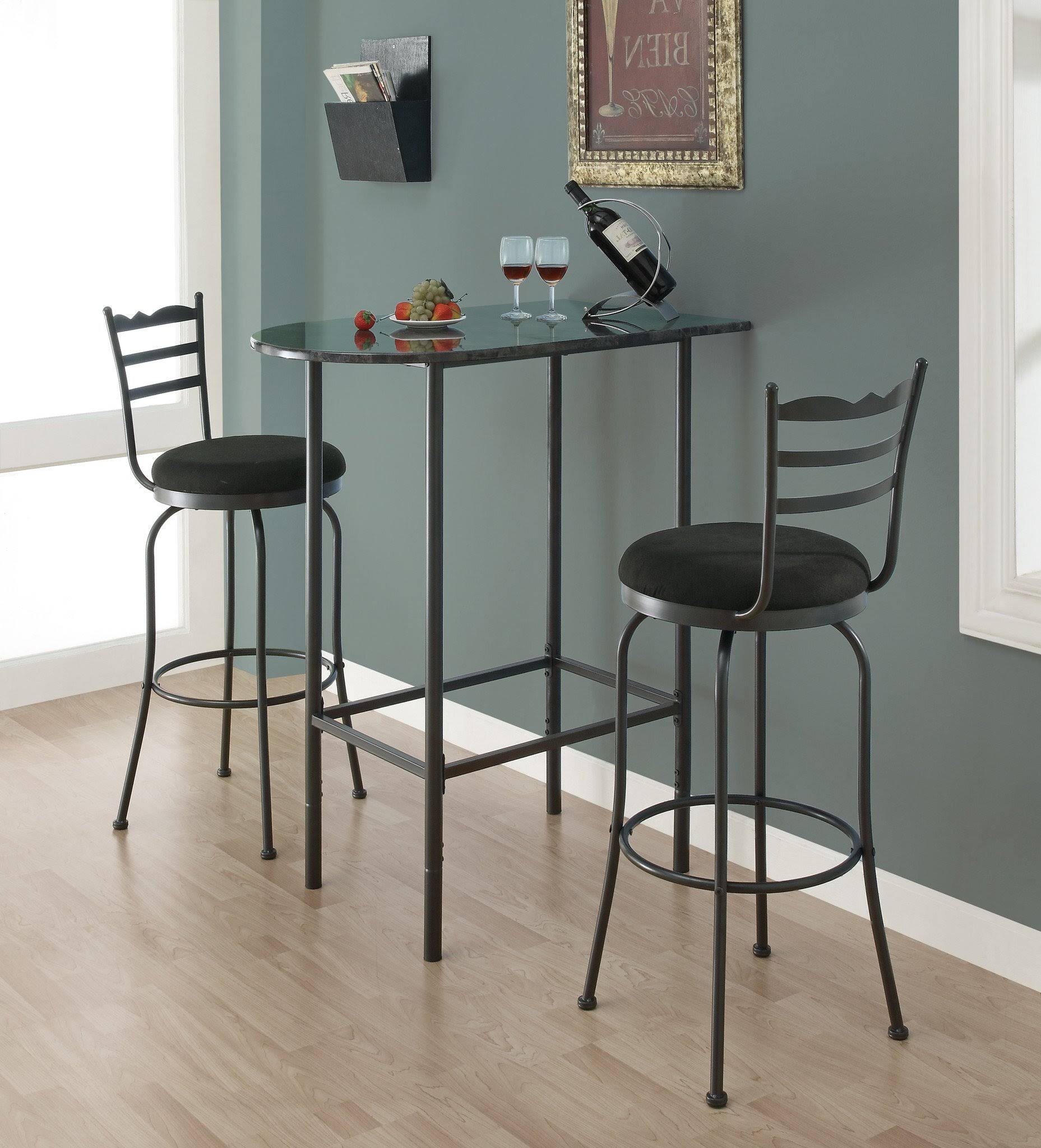 Monarch Grey Marble / Charcoal Metal 24x22x 36x22 Spacesaver Bar