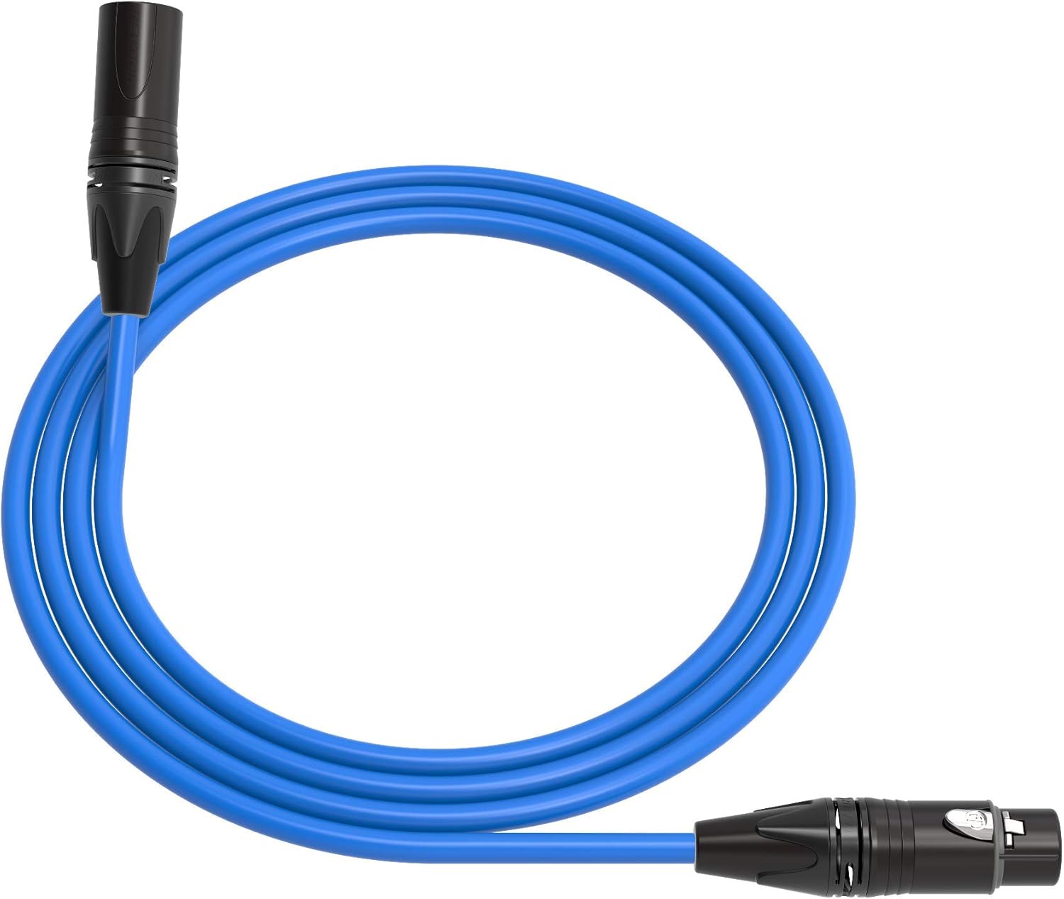 Mogami 3080 AES/EBU Digital Audio Cable | XLR Male 3-Pin to XLR Female 3-Pin | Neutrik Gold | 20 Feet | Black | Assembled in The USA Pack of 2