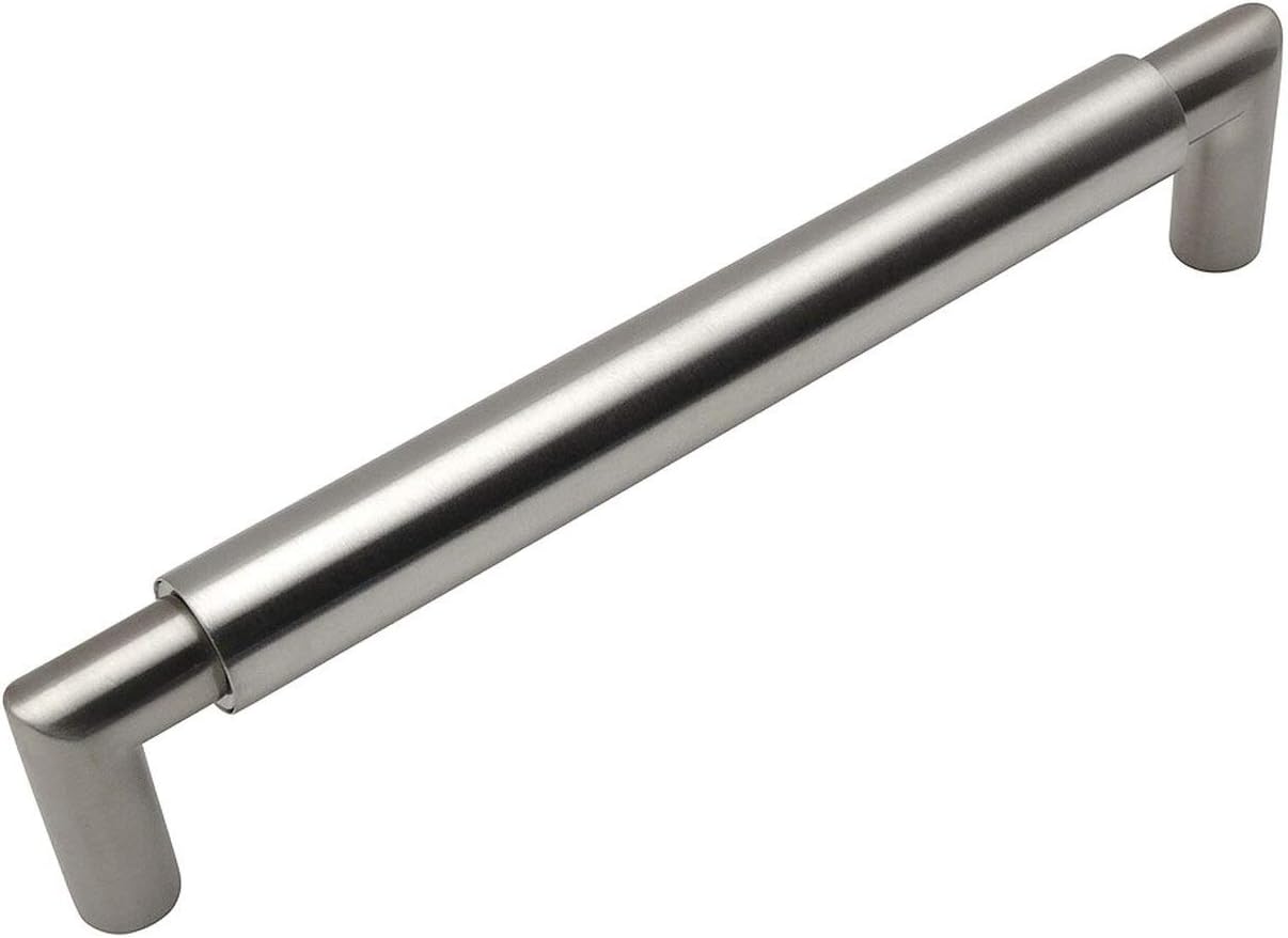 10 Pack - Cosmas 1500-192SN Satin Nickel Contemporary Cabinet Hardware Bar Handle Pull - 7-1/2