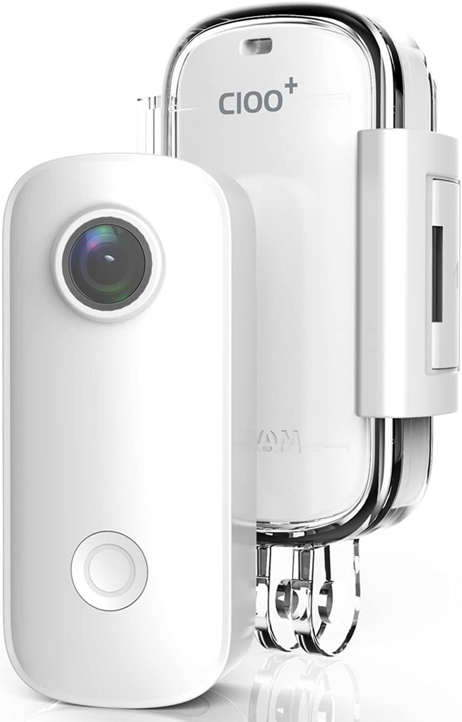 SJCAM C100+ Action Camera Sports 4k 30FPS Video WiFi 15MP Cameras EIS Stabilization Small Underwater Waterproof Cam with Wearable and Mounting Camera Accessories for Sports, Travel, Vlog Pack of 2