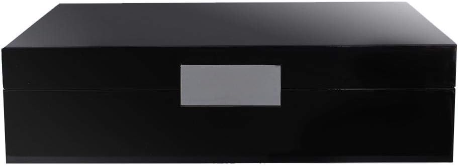 Addison Ross 8x10.75 White Lacquer Box with Silver