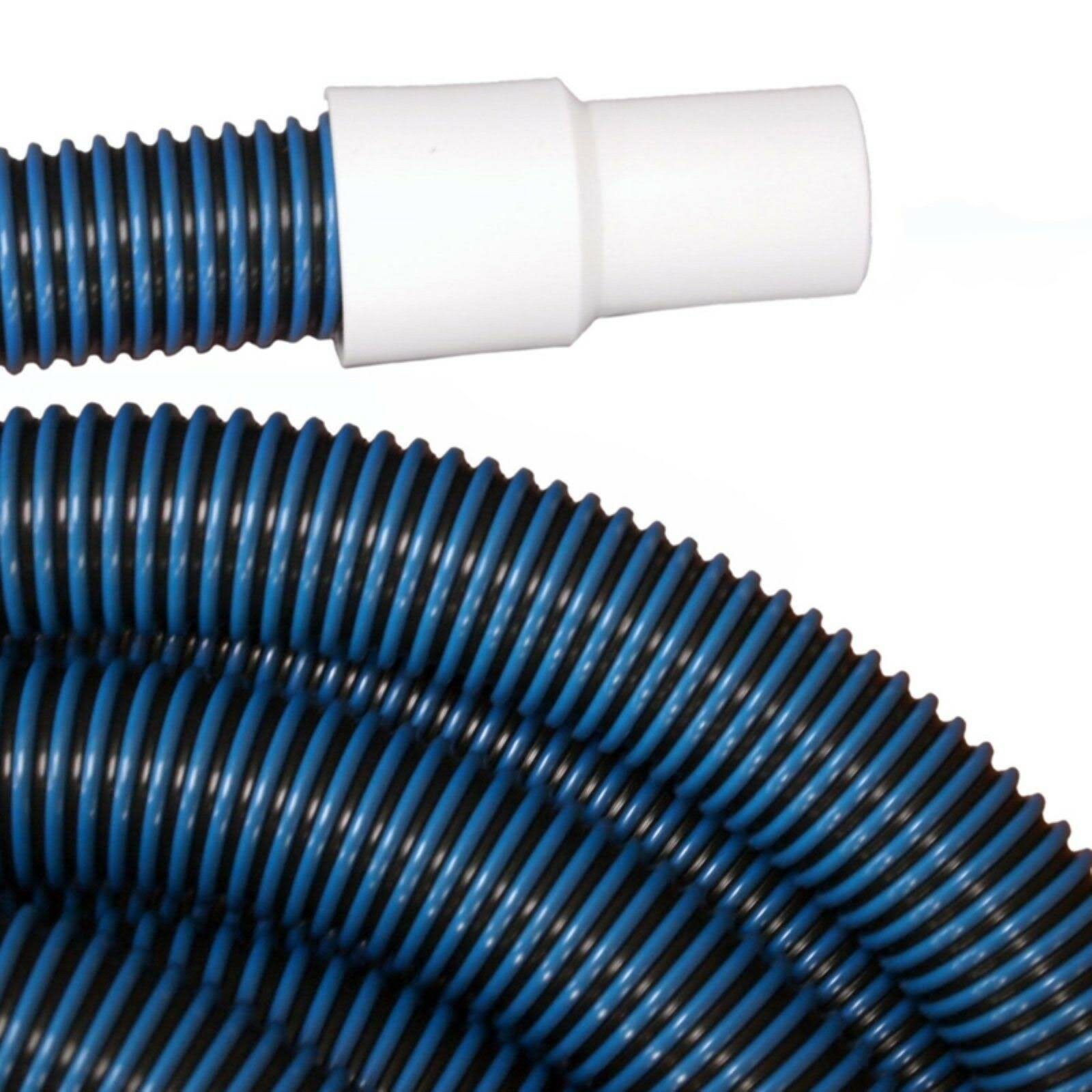 Pool Mate 720-GEN Premium-Deluxe Blue/Black Spiral Wound Swimming Pool Vacuum Hose, 1-1/2x22 x 25&