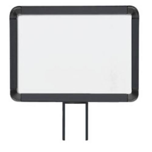 Lavi Industries 50-1141F12H-MB Horizontal Fixed Mount Sign Frame, 8.5 x 11 in. Matte Black
