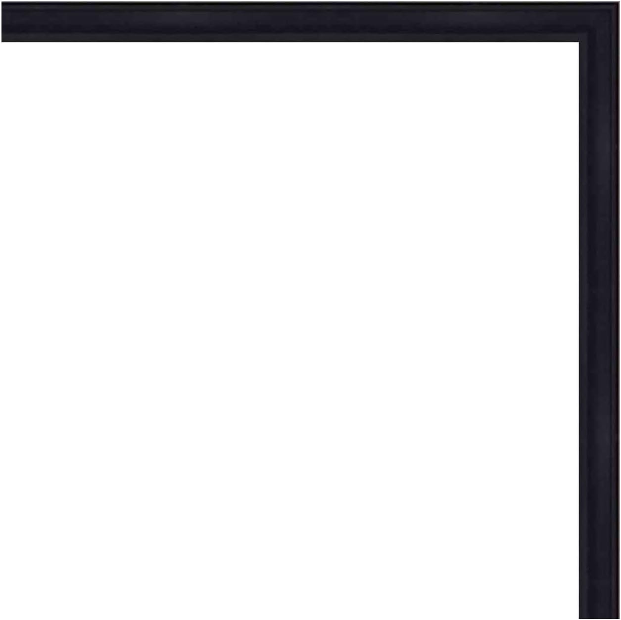 16x40 Contemporary Black Wood Picture Panoramic Frame - UV Acrylic, Foam Board Backing, & Hanging Hardware Included! Pack of 2