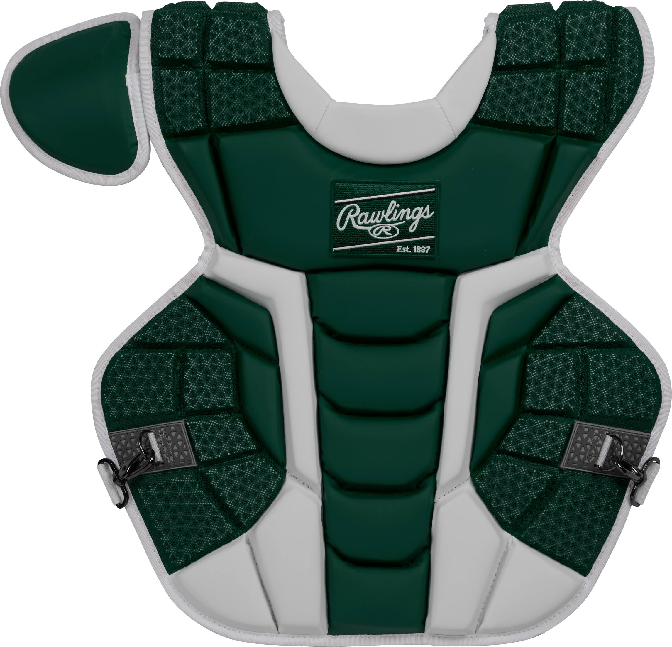 Rawlings Mach NOCSAE Chest Protector - Dark Green Intermediate