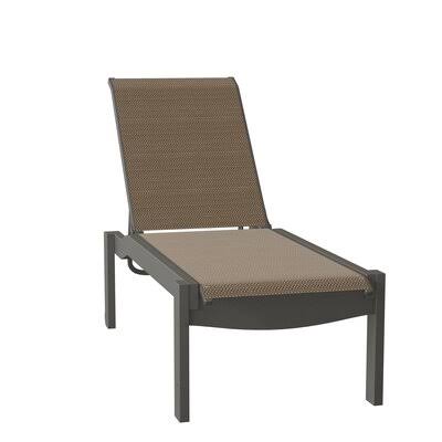Leeward Reclining Chaise Lounge Telescope Casual Finish: Textured Graphite, Fabric: Beacon