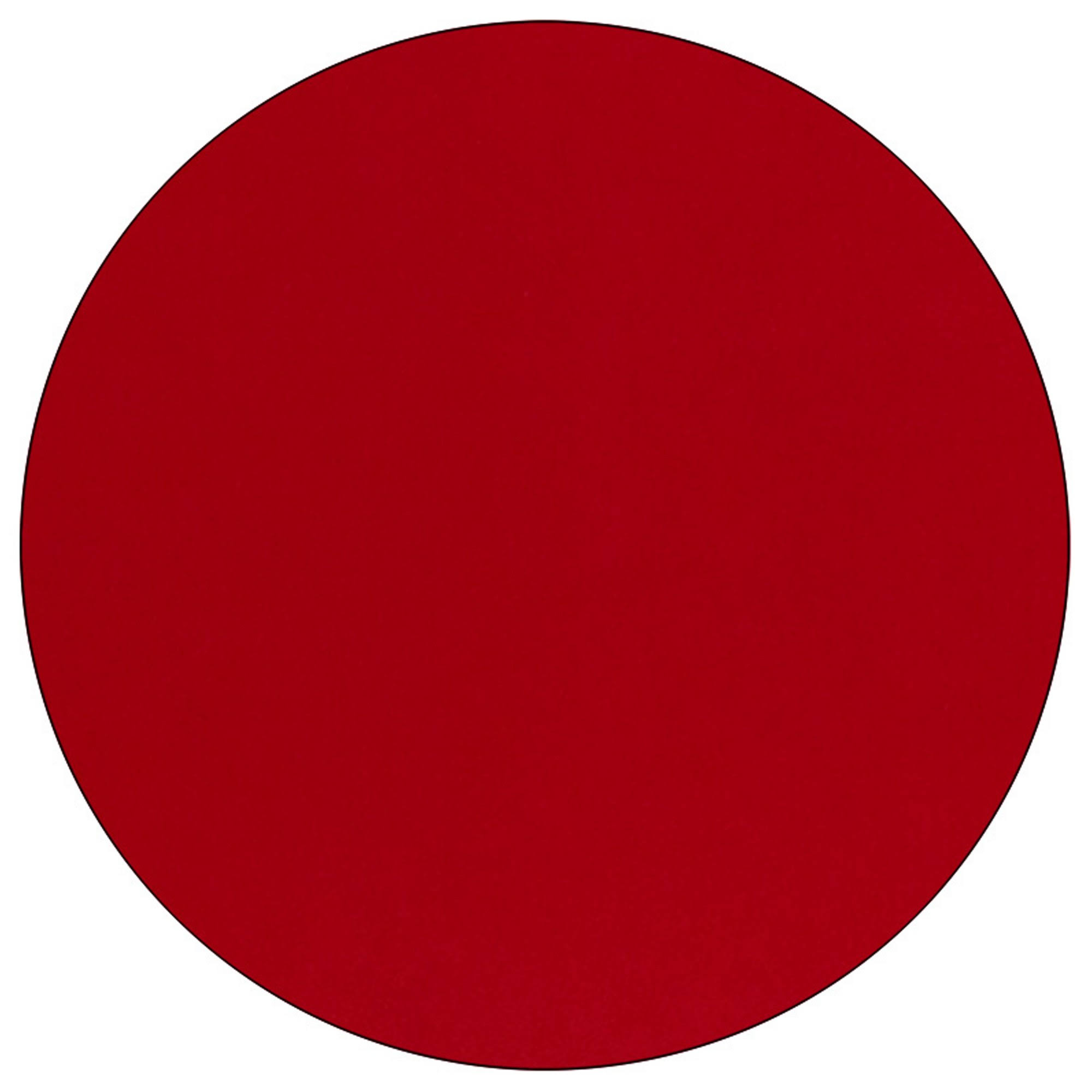 Flash Furniture Mobile 48&& Round Red Thermal Laminate Activity Table - Standard Height Adjustable Legs