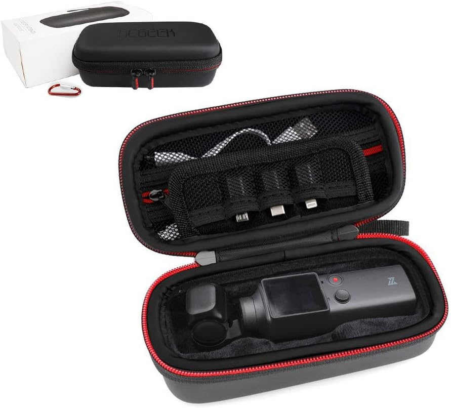 Hooshion Portable Waterproof Carrying Case Storage Bag Travel Case Organizer Holder for FIMI Palm Pocket/OSMO Pocket Camera and Accessories