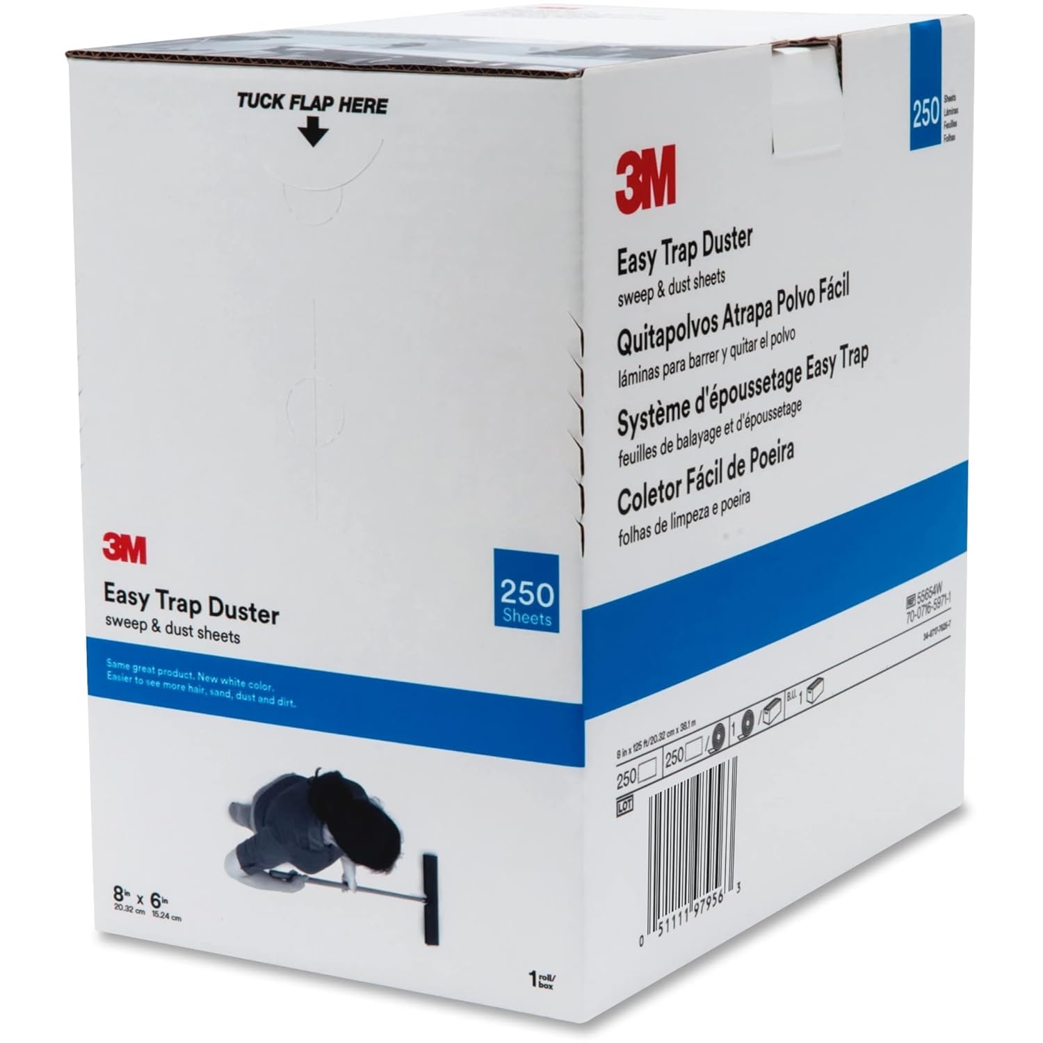 3M Easy Trap Sweep and Dust Sheets, 1 Roll of 250 8