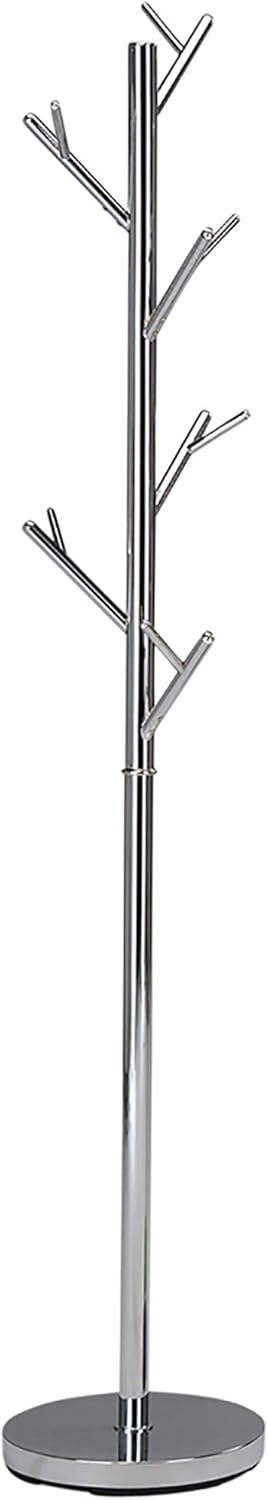 WHI Contemporary Metal Chrome Coat Rack