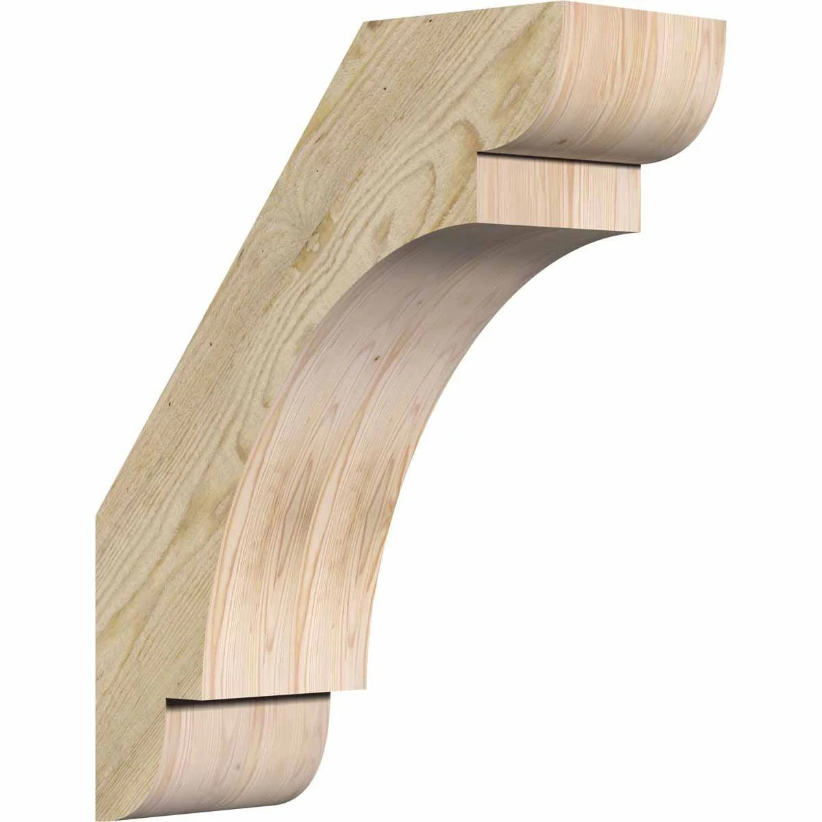 Ekena Millwork BRC06X16X20OLY00RDF Olympic Brace, 16x22D x 20x22H, 6x22W Douglas Fir (Rough Sawn)