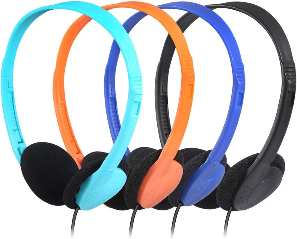 CN-Outlet Classroom Headphones for Kids in Bulk Multi Colored 20 Pack, Wholesale Over Ear Student Head Phones Perfect for Schools, Libraries, Computer Lab, Testing Centers, Museums, Hotels (20Pack) Pack of 2