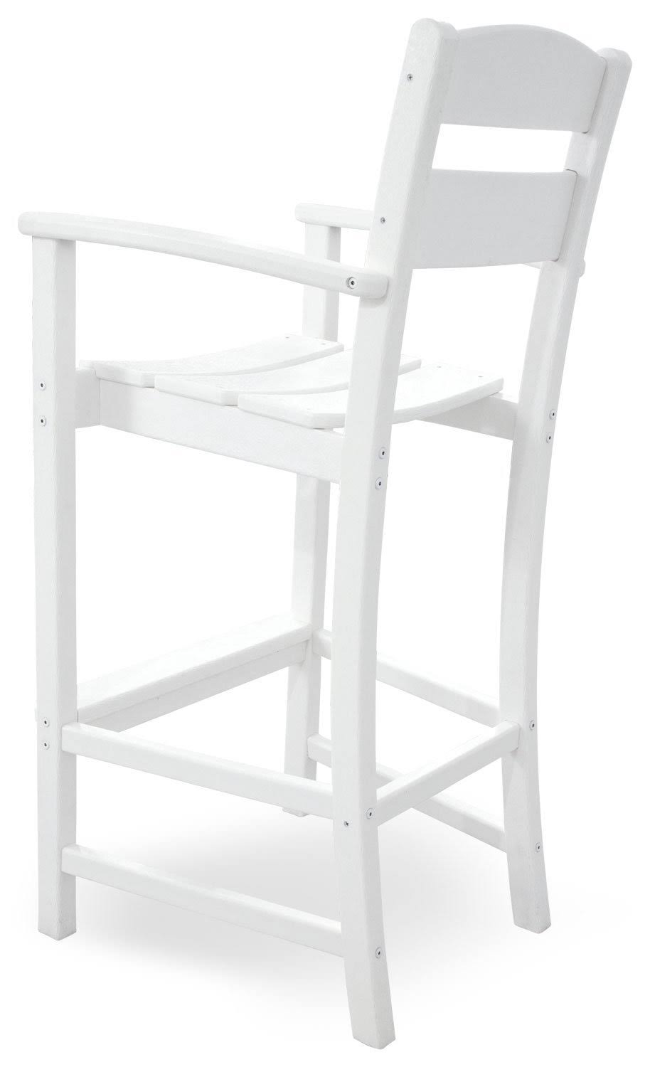 Ivy Terrace IVTD212 Classics Outdoor Bar Stool, White