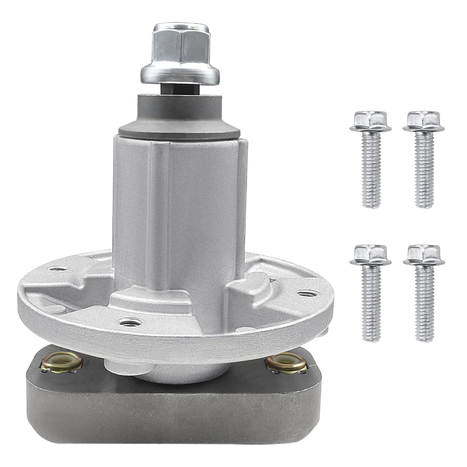 Lawn Mower Spindle Assembly Replacement for John Deer GY20050 GY20785 GX20250 L100 L105 L107 L108 L110 L111 L118 L120 L130 42'' 48'' Deck with 4 Tapped Bolts and Zerk Pack of 2