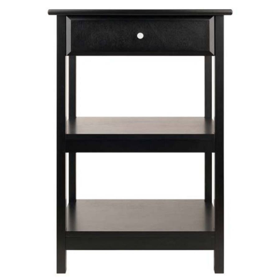30.50&rdquo; Black Modern Style Delta Wood Printer Table
