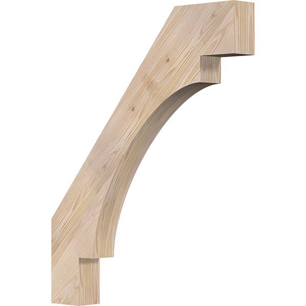 Ekena Millwork 3 1/2x22W x 28x22D x 34x22H Merced Smooth Brace, Douglas Fir