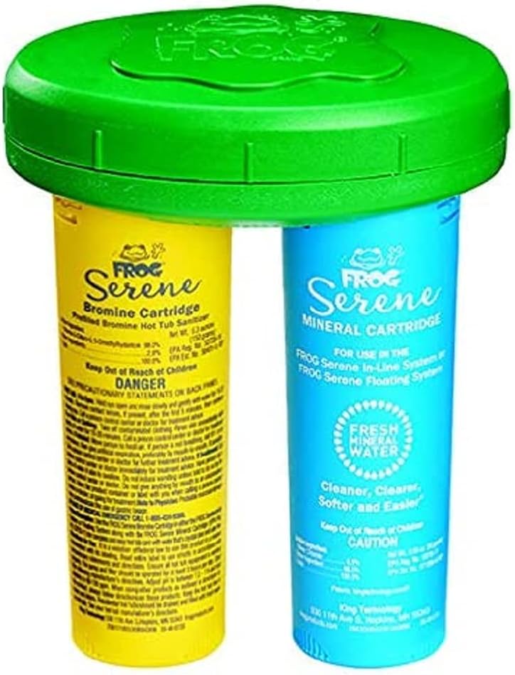 Spa Frog Serene Mineral Cartridges Replacement for Hot Tub,for Use in Eeither The Spa Frog Floating System, or for Users of The Spa Frog Inline System - 2 Pack Pack of 2