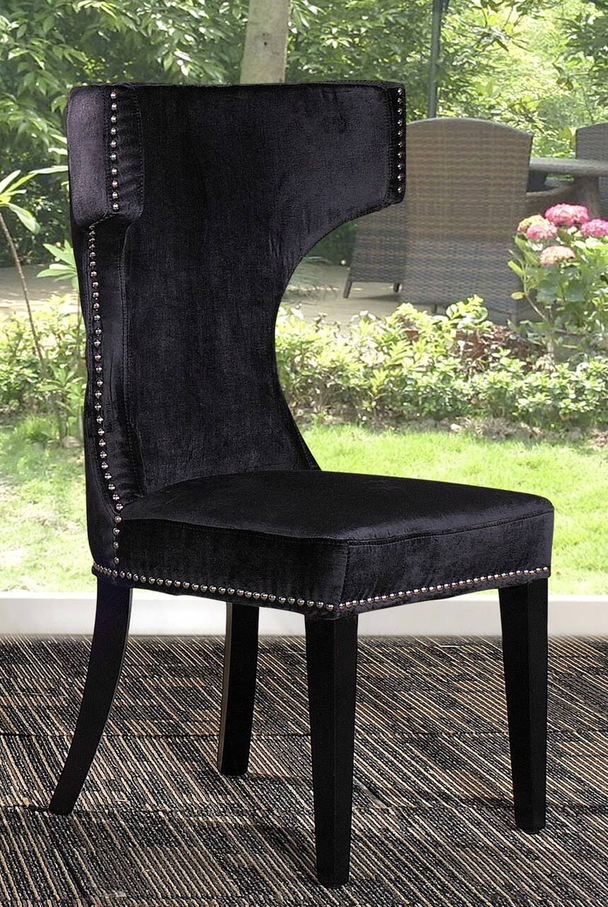 Modrest Alto Modern Black Fabric Dining Chair VG2T0502