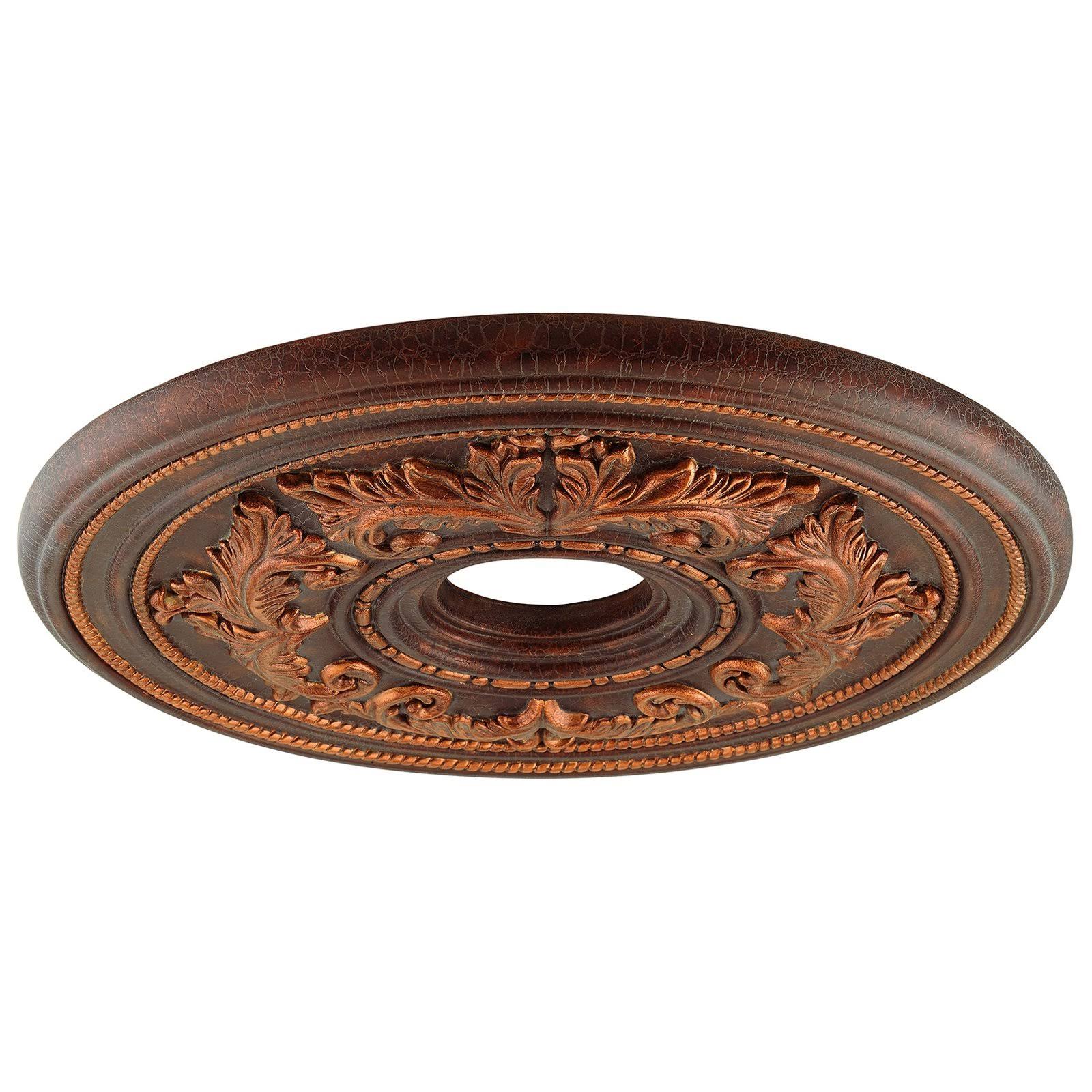 Livex Lighting 8200-30 Ceiling Medallion, Crackled Greek Bronze