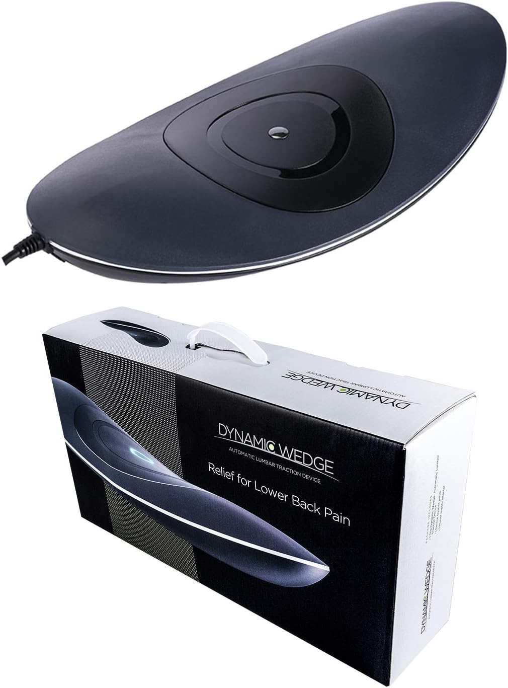 Back Pain Relief - Low Back Stretcher with Vibration Massage, Infrared Heat, and Air Pressure Spinal Decompression - Dynamic Wedge Automatic Lumbar Traction