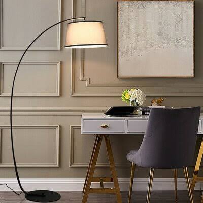 Gapspard 78x22 Arched Floor Lamp Corrigan Studio Base Finish: Black