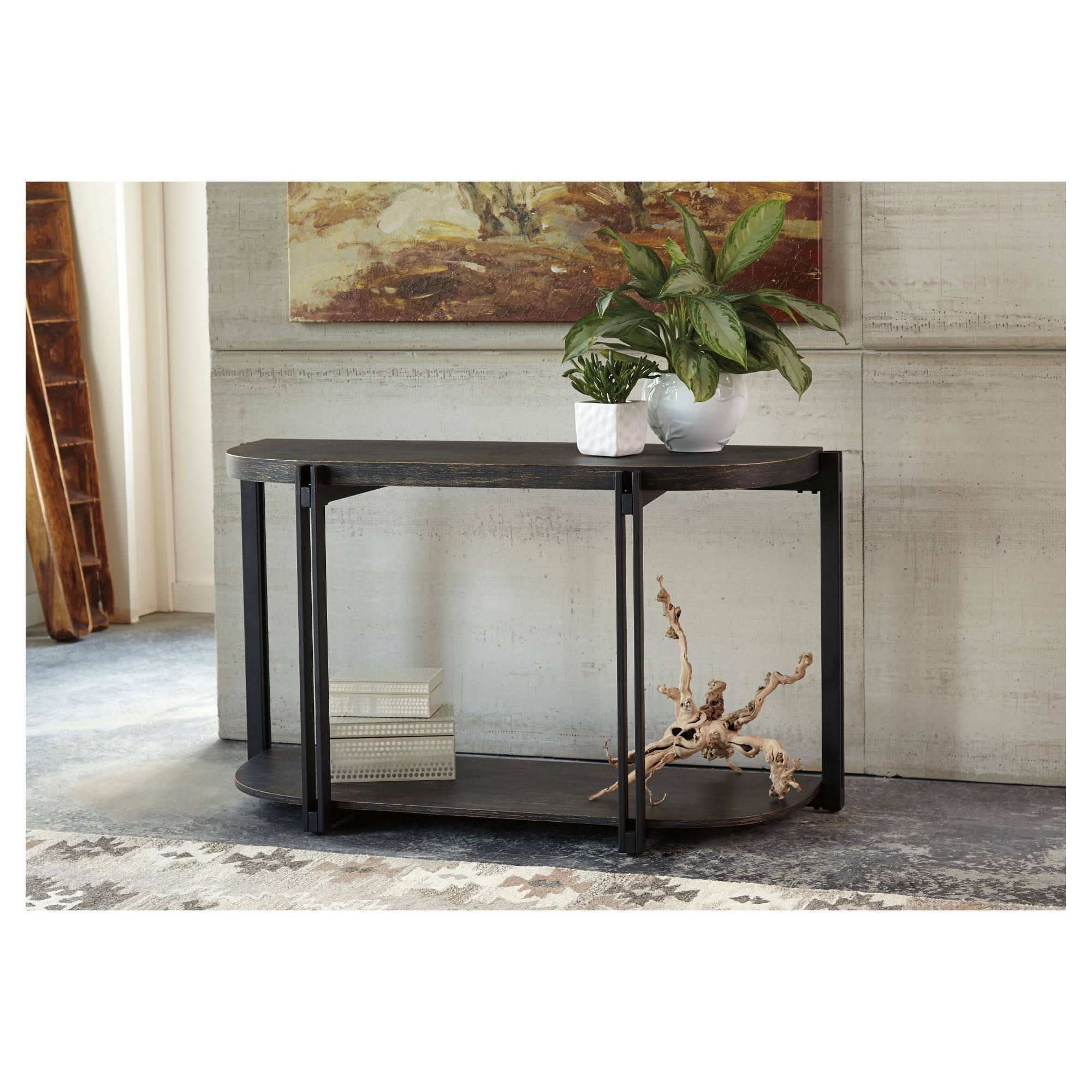 Ashley Winnieconi Black Sofa Table T857-4