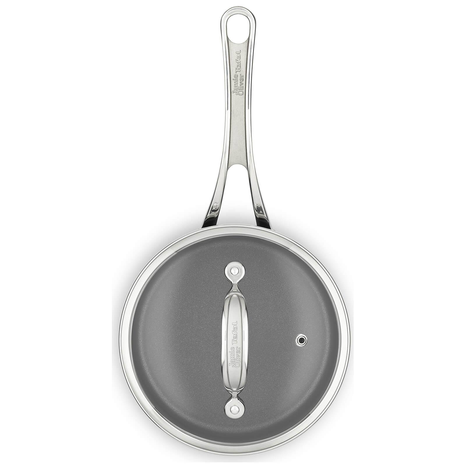 Tefal Jamie Oliver Hard Anodised Premium Series Saucepan u0026 Lid,Black