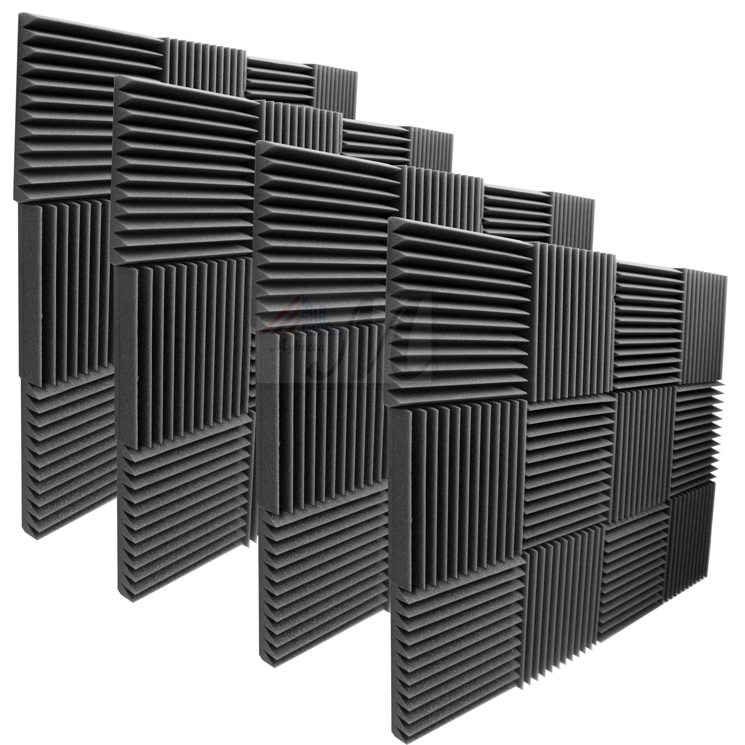 Mybecca 2x22 x 12x22 x 12x22 Acoustic Panels Studio Foam Wedges, 48 Pack