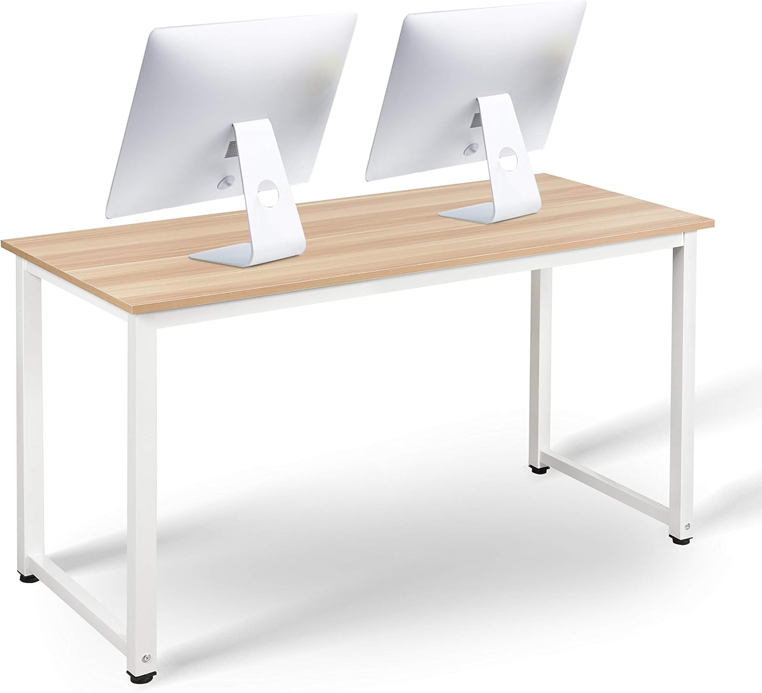 Writing Desk 55 Inch Desk Office Desk for Home Office Modern Simple Style Computer Desk Laptop Study Table Office Desk Workstation Fiddle Back Figure