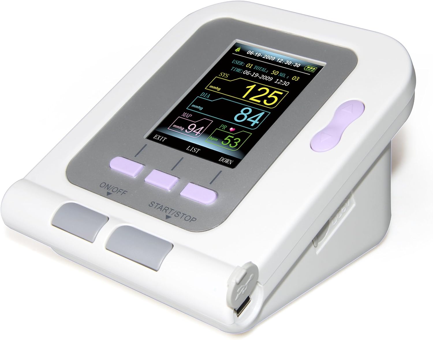 CONTEC08A-VET Digital Veterinary Blood Pressure Monitor NIBP Cuff,Dog/Cat/Pets (CONTEC08A-VET with 3 Cuffs) Pack of 2