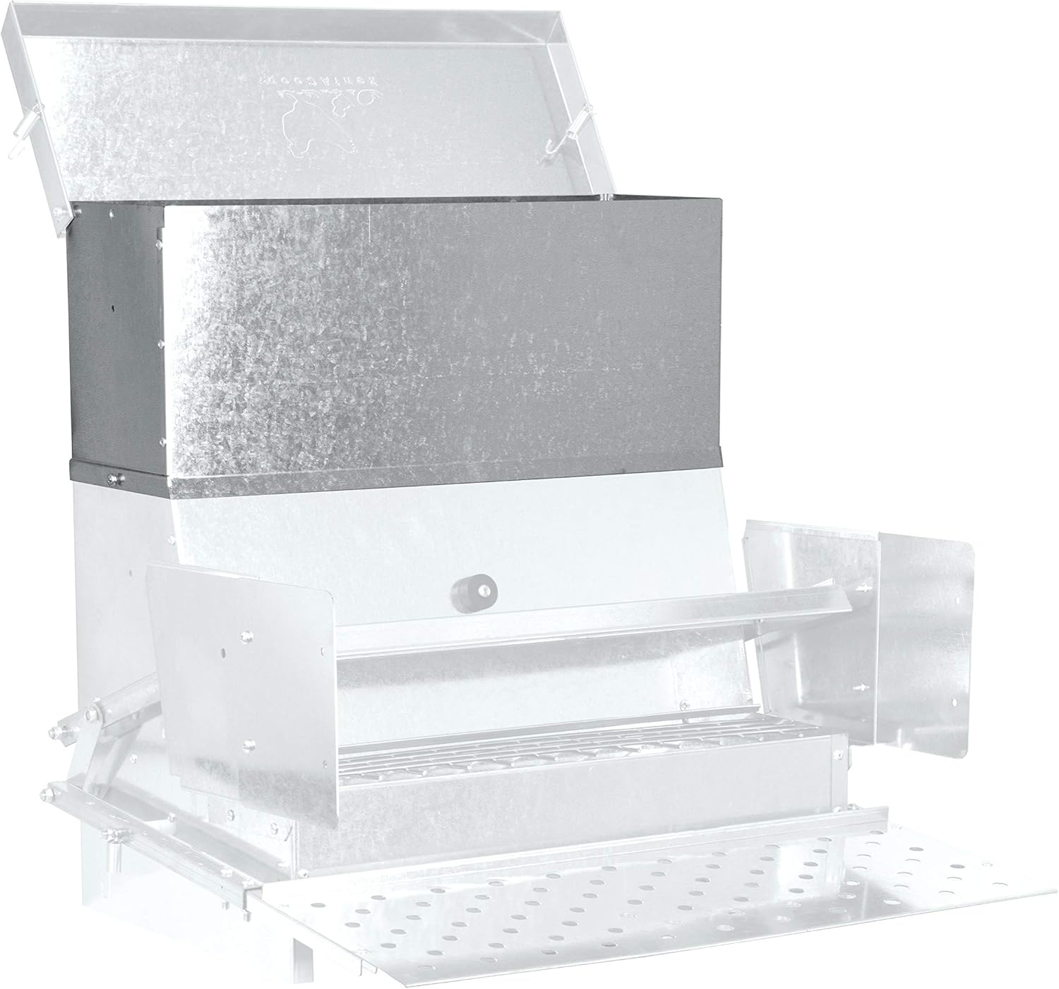 RentACoop 15 LB Capacity Metal Treadle Feeder Extension