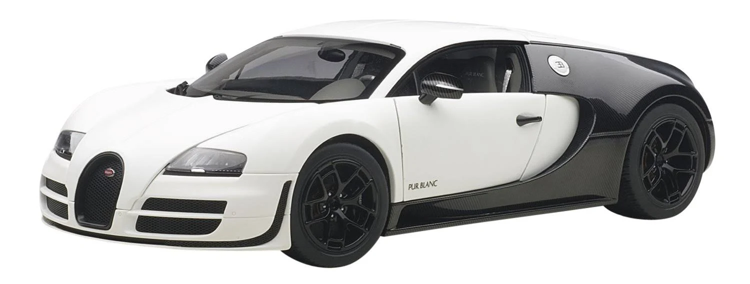 AUTOart 1/18 Bugatti Veyron Super Sport Pur Blanc White / Black