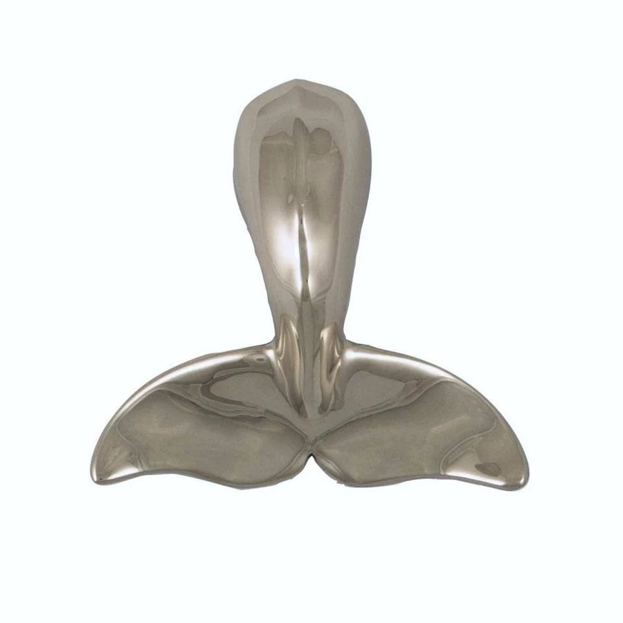 Humpback Whale Tail Door Knocker Nickel Silver