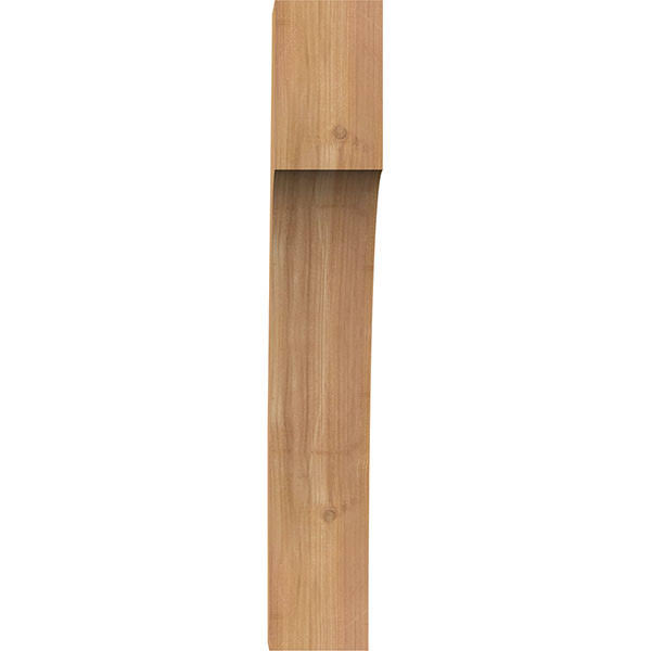 3 1/2x22W x 10x22D x 22x22H Westlake Smooth Brace, Western Red Cedar