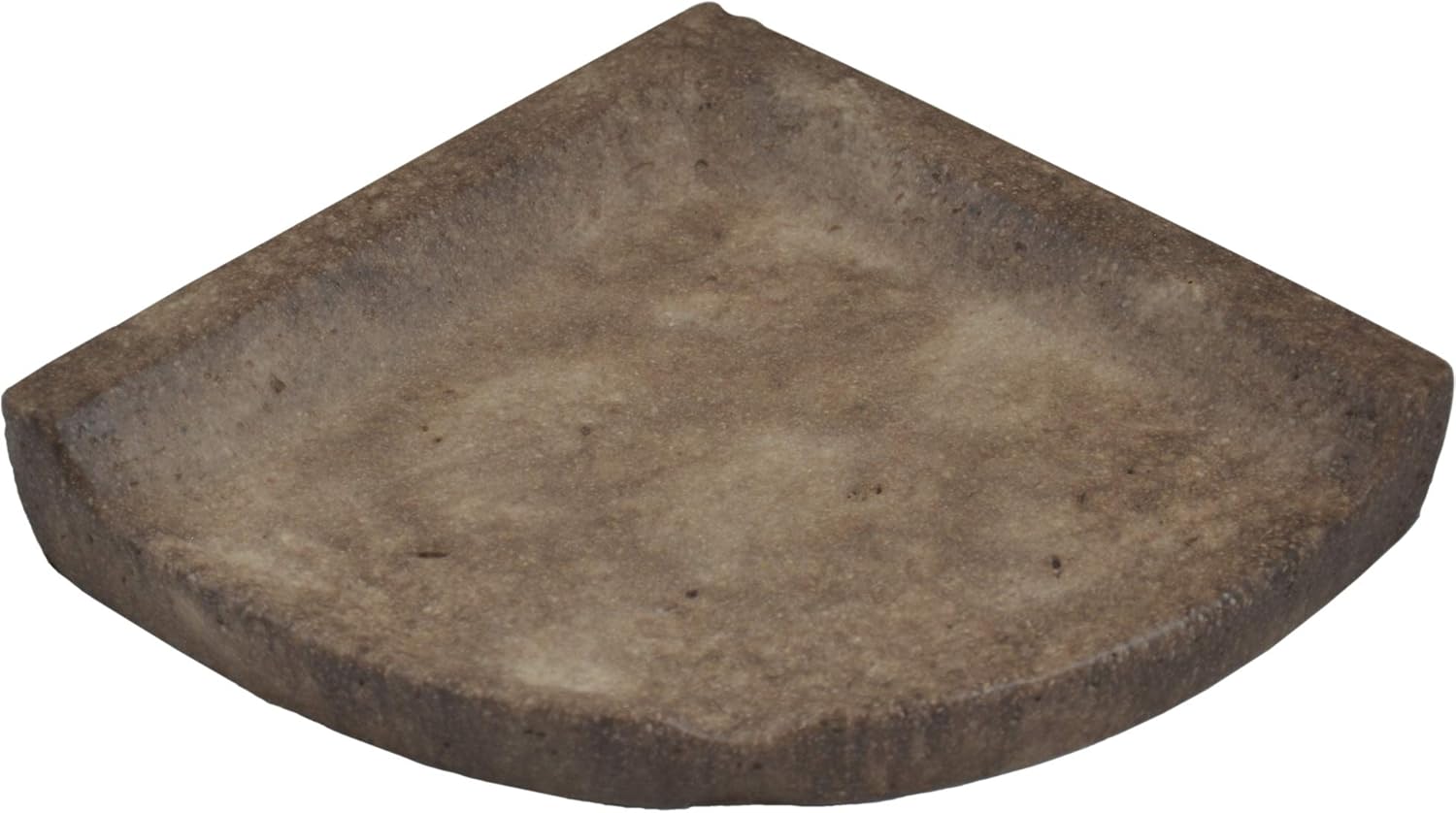 Tenedos Premium Quality Noce Brownish Travertine Resin Corner Shelf Pack of 2