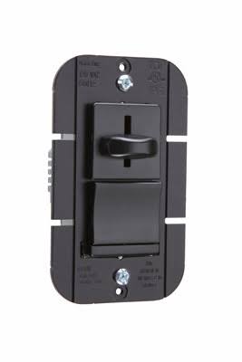 Wattstopper LS1000P LS Series Incandescent Slide Dimmer, Preset Black