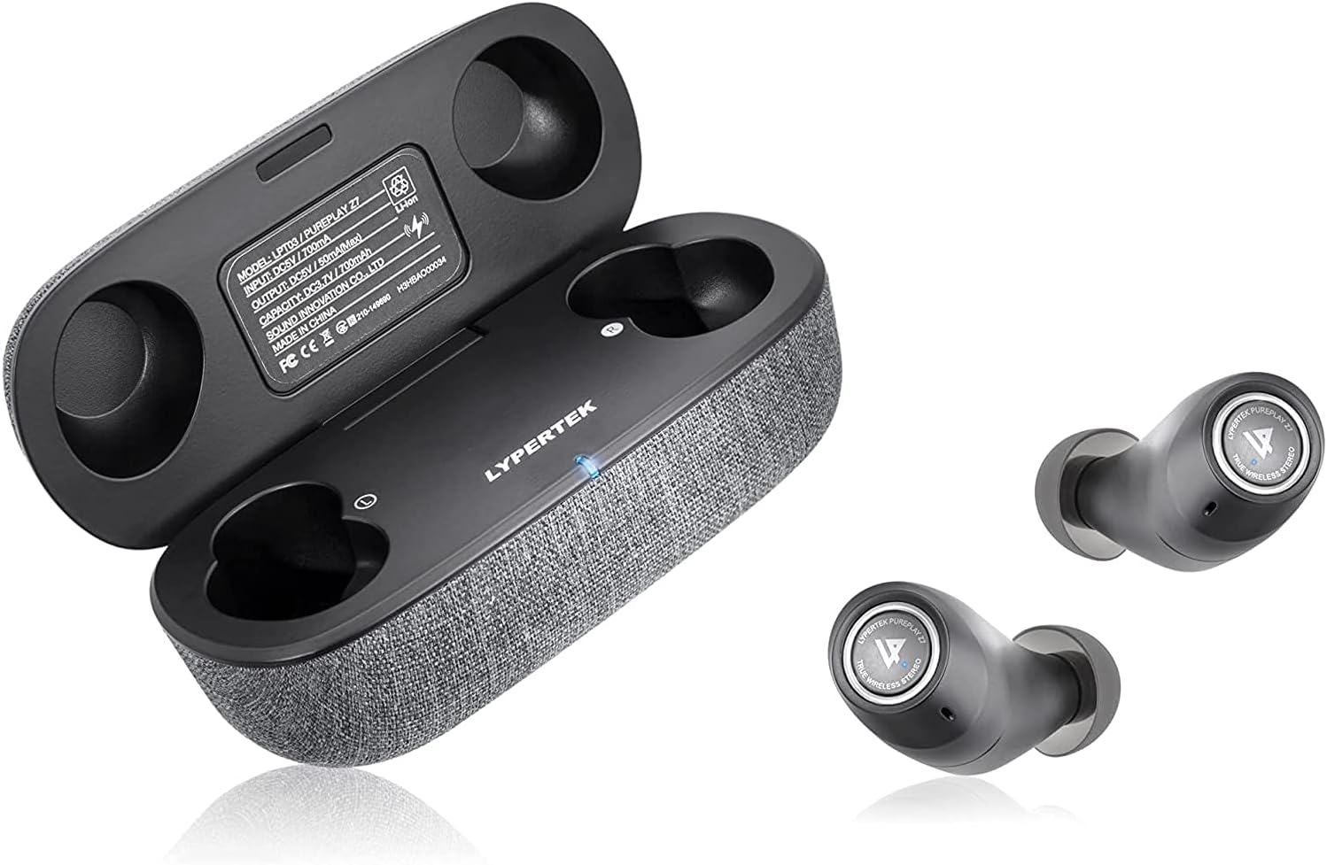 Lypertek PurePlay Z5 - Ultra High Definition True Wireless in-Ear Isolating Earphones Powered by LDX&trade; Audio with Intuitive PureControl ANC App and Hybrid Active Noise Cancelling