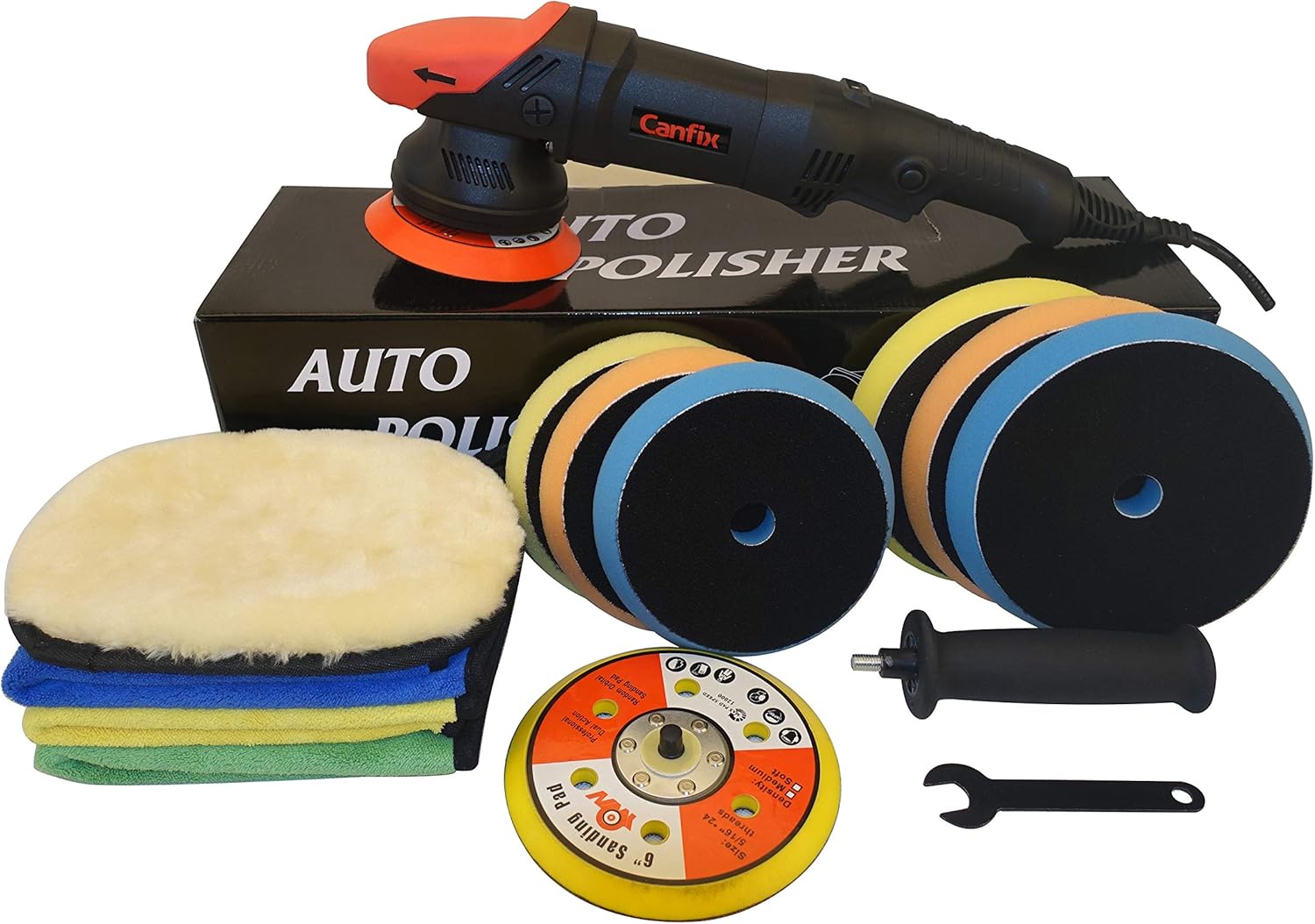 Canfix Dual Action Orbital Car Polisher with 5