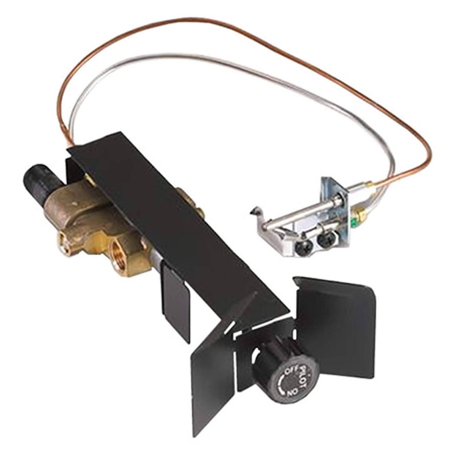 Real Fyre G45 Vented GAS Fireplace Burner, ANSI Certified, 18/20 inch, SPK-26 Valve Safety Pilot Kit, Natural GAS (G45-18-20A)